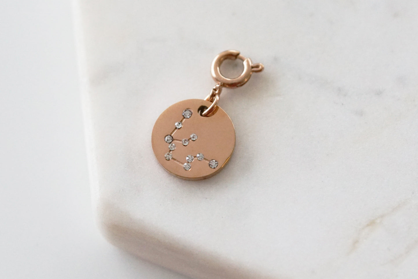 Maker Collection - Rose Gold Aquarius Zodiac Charm (Jan 20 - Feb 18)