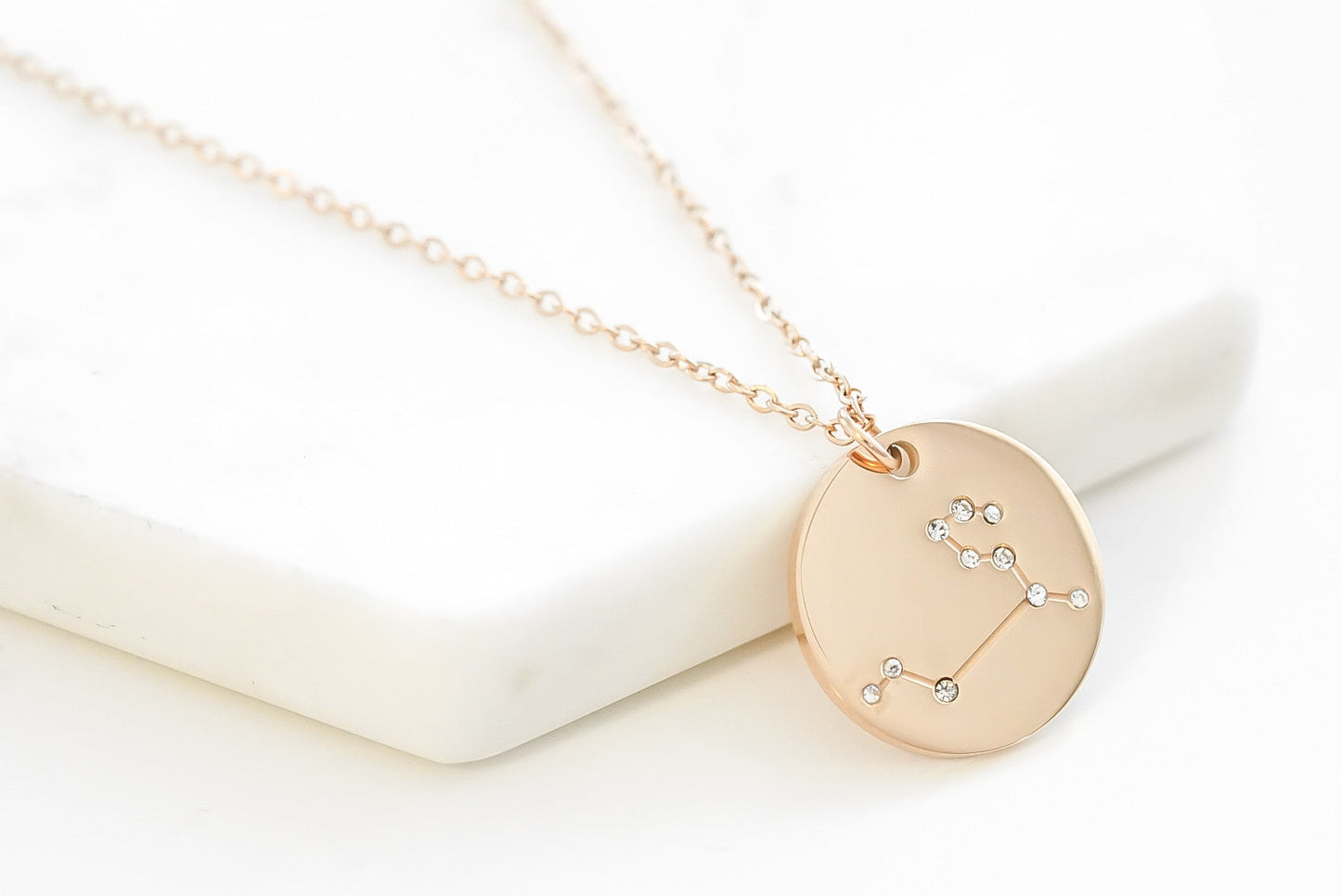 Zodiac Collection - Rose Gold Leo Necklace (July 23 - Aug 22)