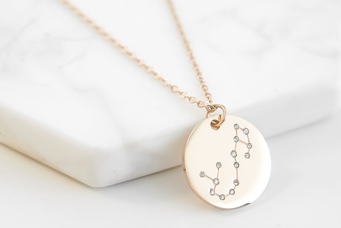 Zodiac Collection - Rose Gold Scorpio Necklace (Oct 23 - Nov 21)